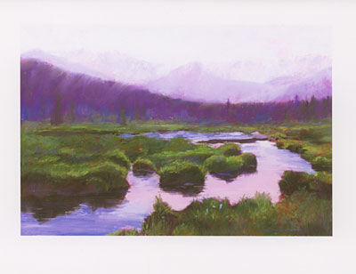 Cirque Meadows watercolor note cards